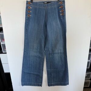 BDG Vintage Y2K Flare Bootcut Denim Women's Button Side Closure Jeans SZ 30